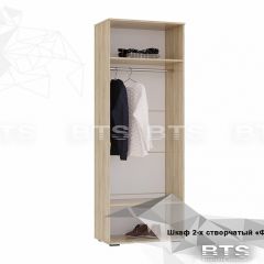 ФЛАЙ Шкаф 2-х створчатый ШК-04 (дуб сонома/белый) в Кудымкаре - kudymkar.mebel24.online | фото 4