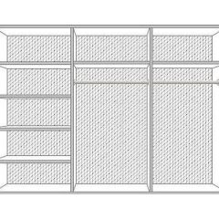 Шкаф 6-и дверный с зеркалами (05.146) Анита в Кудымкаре - kudymkar.mebel24.online | фото 2