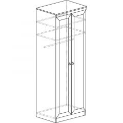 Шкаф для одежды №609 Инна Денвер темный в Кудымкаре - kudymkar.mebel24.online | фото 3