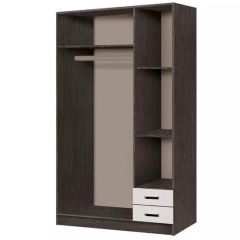Шкаф распашной Эконом (Венге/Дуб Белфорд) в Кудымкаре - kudymkar.mebel24.online | фото 2
