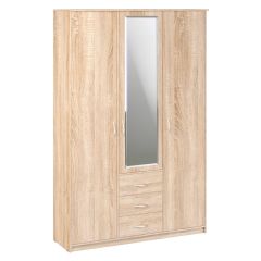 Шкаф комбинированный Дуэт Люкс с зеркалом в Кудымкаре - kudymkar.mebel24.online | фото 2