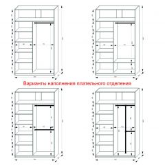 Шкаф-купе 1400 серии SOFT D1+D3+B2+PL1 (2 ящика+1штанга) профиль «Графит» в Кудымкаре - kudymkar.mebel24.online | фото 7