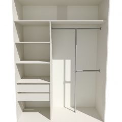Шкаф-купе 1400 серии SOFT D8+D2+B2+PL4 (2 ящика+F обр.штанга) профиль «Капучино» в Кудымкаре - kudymkar.mebel24.online | фото 2