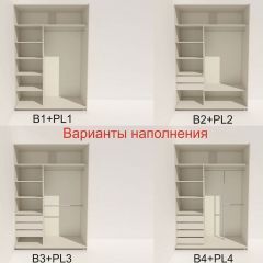 Шкаф-купе 1400 серии SOFT D8+D2+B2+PL4 (2 ящика+F обр.штанга) профиль «Капучино» в Кудымкаре - kudymkar.mebel24.online | фото 5