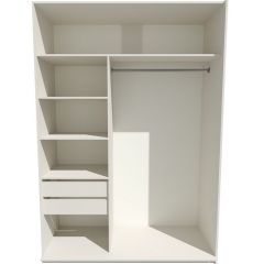 Шкаф-купе 1800 серии SOFT D1+D3+B2+PL1 (2 ящика+1штанга) профиль «Графит» в Кудымкаре - kudymkar.mebel24.online | фото 2
