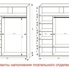 Шкаф-купе 1800 серии SOFT D1+D3+B2+PL1 (2 ящика+1штанга) профиль «Графит» в Кудымкаре - kudymkar.mebel24.online | фото 6