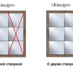 Шкаф-купе №19 Серия 3 Квадро (1700) Ясень Анкор светлый в Кудымкаре - kudymkar.mebel24.online | фото 3