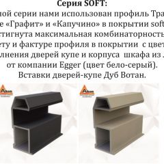 Шкаф-купе 2400 серии SOFT D5+D5+D5+B22+PL4 (по 2 ящика лев/прав+2штанги) профиль «Графит» в Кудымкаре - kudymkar.mebel24.online | фото 11