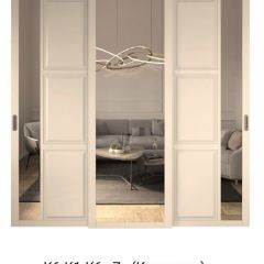 Шкаф-купе 2450 серии NEW CLASSIC K5+K5+K5+B22+PL3 (по 2 ящика лев/прав+1 штанга+1полка) профиль «Капучино» в Кудымкаре - kudymkar.mebel24.online | фото 15