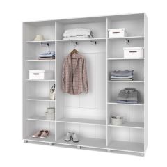 МАРТИН Шкаф-купе с зеркалами Анкор светлый (2200*450) М423 в Кудымкаре - kudymkar.mebel24.online | фото 2