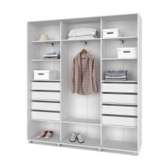 МАРТИН Шкаф-купе с зеркалами Анкор светлый (2200*450) М423 в Кудымкаре - kudymkar.mebel24.online | фото 4