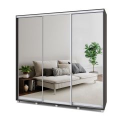 МАРТИН Шкаф-купе с зеркалами Венге (2200*450) М423 в Кудымкаре - kudymkar.mebel24.online | фото
