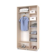 РОЛАНД Шкаф-купе Млечный дуб (450*1100) Р411 в Кудымкаре - kudymkar.mebel24.online | фото 2