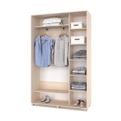 РОЛАНД Шкаф-купе Млечный дуб (450*1400) Р441 в Кудымкаре - kudymkar.mebel24.online | фото 3