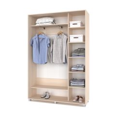 РОЛАНД Шкаф-купе Млечный дуб (450*1500) Р451 в Кудымкаре - kudymkar.mebel24.online | фото 3