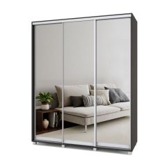 РОЛАНД Шкаф-купе с зеркалами Венге (450*1800) Р483 в Кудымкаре - kudymkar.mebel24.online | фото
