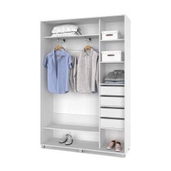 РОЛАНД Шкаф-купе с зеркалом Анкор светлый (450*1700) Р472 в Кудымкаре - kudymkar.mebel24.online | фото 5