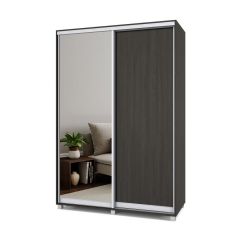 РОЛАНД Шкаф-купе с зеркалом Венге (450*1500) Р452 в Кудымкаре - kudymkar.mebel24.online | фото 2