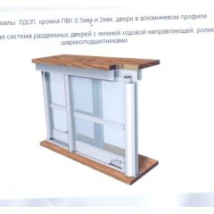 Шкаф-купе ШКО-3 2380 мм зеркало/ЛДСП/ЛДСП/зеркало в Кудымкаре - kudymkar.mebel24.online | фото 6