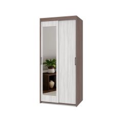 ТОМАС Шкаф-купе с зеркалом Шимо темный/светлый Т22 в Кудымкаре - kudymkar.mebel24.online | фото