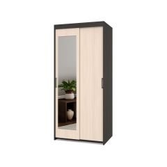 ТОМАС Шкаф-купе с зеркалом Венге/Млечный дуб Т22 в Кудымкаре - kudymkar.mebel24.online | фото
