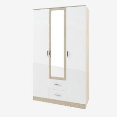 СОФИ СШК1200.1Шкаф 3х ств с зеркалом, 2 ящиками в Кудымкаре - kudymkar.mebel24.online | фото