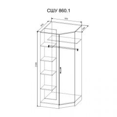 СОФИ СШУ860.1 Шкаф угловой в Кудымкаре - kudymkar.mebel24.online | фото 2