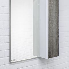 Шкаф-зеркало Uno 60 Дуб серый левый/правый Домино (DU1503HZ) в Кудымкаре - kudymkar.mebel24.online | фото 9