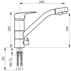 Смеситель MS-005 в Кудымкаре - kudymkar.mebel24.online | фото 2