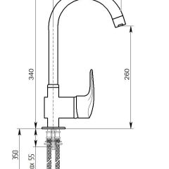 Смеситель MS-006 в Кудымкаре - kudymkar.mebel24.online | фото 2