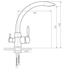Смеситель MS-013 в Кудымкаре - kudymkar.mebel24.online | фото 2