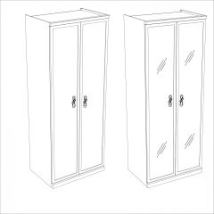 Спальня модульная Натали (белый глянец/экокожа) в Кудымкаре - kudymkar.mebel24.online | фото 11