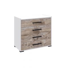 Спальня Соната Комод (Белый/Дуб юкон) в Кудымкаре - kudymkar.mebel24.online | фото
