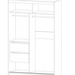 ВЕРОНА Шкаф-купе 1400 (ясень шимо комб.) в Кудымкаре - kudymkar.mebel24.online | фото 2