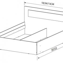 Спальный гарнитур МСП-1 (Ясень Анкор светлый) 1400 в Кудымкаре - kudymkar.mebel24.online | фото 3