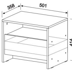 Спальный гарнитур МСП-1 (Ясень Анкор светлый) 1400 в Кудымкаре - kudymkar.mebel24.online | фото 6