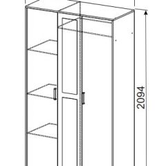 Спальный гарнитур МСП-1 (Ясень Анкор светлый) 1400 в Кудымкаре - kudymkar.mebel24.online | фото 9