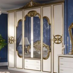 Спальный гарнитур Ольга (модульная) беж/золото в Кудымкаре - kudymkar.mebel24.online | фото 2