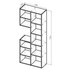 Стеллаж Элемент-2 (белый) в Кудымкаре - kudymkar.mebel24.online | фото 6