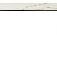 Стол BRONTE 220 KL-188 Контрастный мрамор матовый, итальянская керамика/ Шампань, ®DISAUR в Кудымкаре - kudymkar.mebel24.online | фото 2