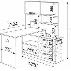 Стол компьютерный ВОЛКЕР М07 (ЯШС) в Кудымкаре - kudymkar.mebel24.online | фото 3