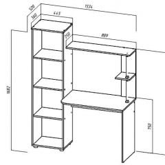 ЮНИОР-2 Стол компьютерный в Кудымкаре - kudymkar.mebel24.online | фото