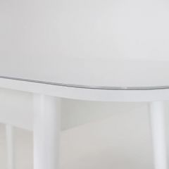 Стол раскладной со стеклом (опоры массив цилиндрический) "Хоста" в Кудымкаре - kudymkar.mebel24.online | фото 6