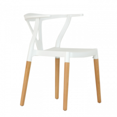 Стул Barneo N-218 Wishbone интерьерный кухонный белый в Кудымкаре - kudymkar.mebel24.online | фото