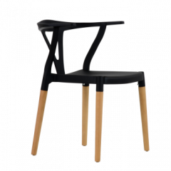 Стул Barneo N-218 Wishbone интерьерный кухонный черный в Кудымкаре - kudymkar.mebel24.online | фото