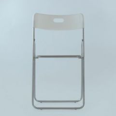 Стул Barneo N-299 Fold металлокаркас белый в Кудымкаре - kudymkar.mebel24.online | фото 3