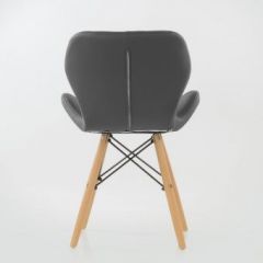 Стул Barneo N-42 Perfecto PU серый в Кудымкаре - kudymkar.mebel24.online | фото 3