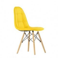 Стул Barneo N-43 Pulsante PU желтый в Кудымкаре - kudymkar.mebel24.online | фото