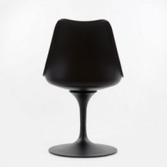 Стул Barneo N-8 Tulip style черный с черной подушкой в Кудымкаре - kudymkar.mebel24.online | фото 3
