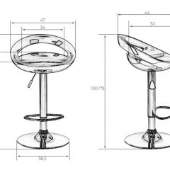 Стул барный DOBRIN DISCO LM-1010 (белый) в Кудымкаре - kudymkar.mebel24.online | фото 2